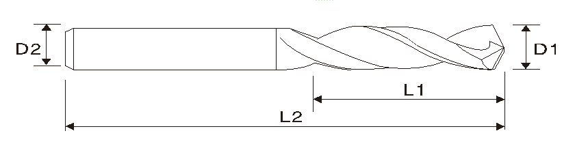 Hartmetallbohrer, DIN 338