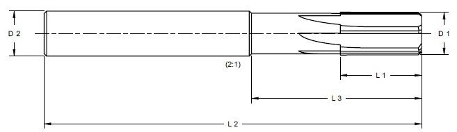 Hartmetall Reibahlen, runder Schaft, CNC Maschinen-Reibahlen - UNT-EMH09